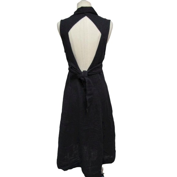 NWOT FREE PEOPLE BLACK ISOLA MIDI DRESS sz S - Picture 5 of 5